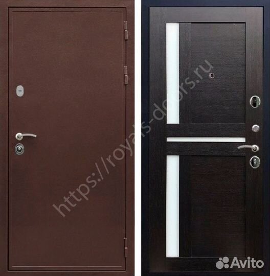 Трехконтурная входная металлическая дверь