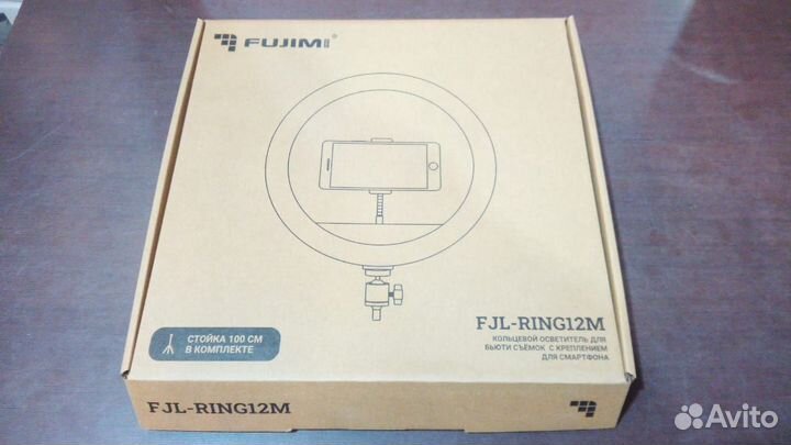 Кольцевая лампа Fujimi FJL-ring12M + стойка штатив