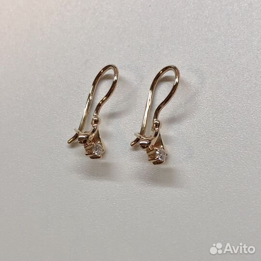 Золотые серьги 585 пробы