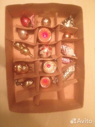 Ёлочные игрушки СССР 60 е года и 39г в коробке