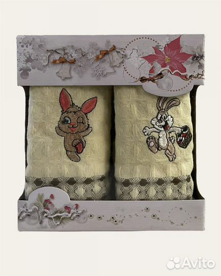 Набор полотенец. Подарок на день всех влюбленных