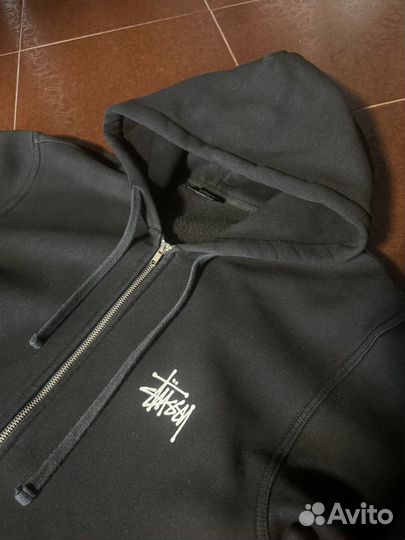 Зип Худи Stussy basic logo оригинал