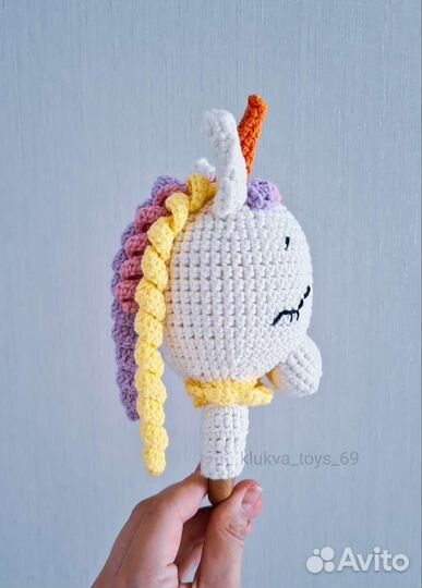 Погремушка прорезыватель деревянный