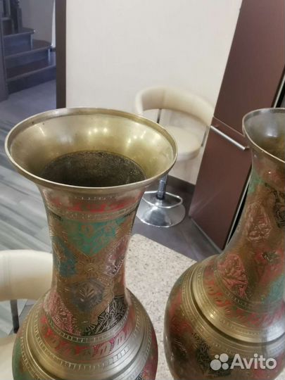 Ваза напольная латунь 70-е года