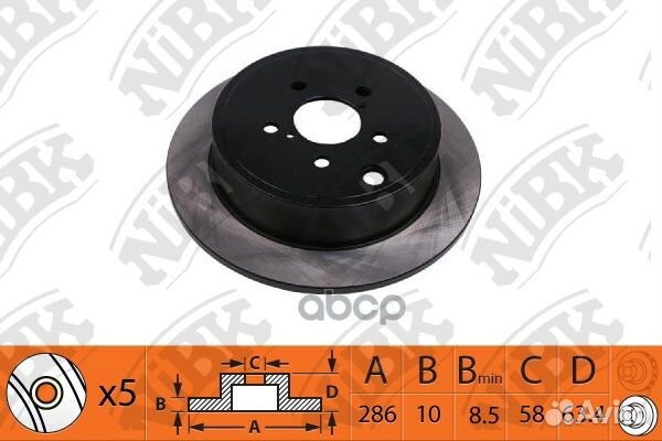 Диск тормозной subaru forester/impreza 08- задн