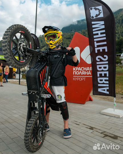 Электромотоцикл white siberia muxa 1300W