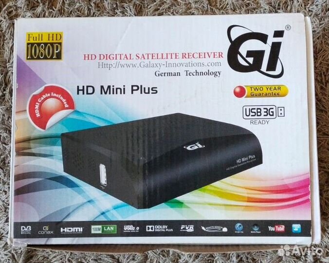 Спутниковый ресивер GI HD mini plus + USB WI-FI