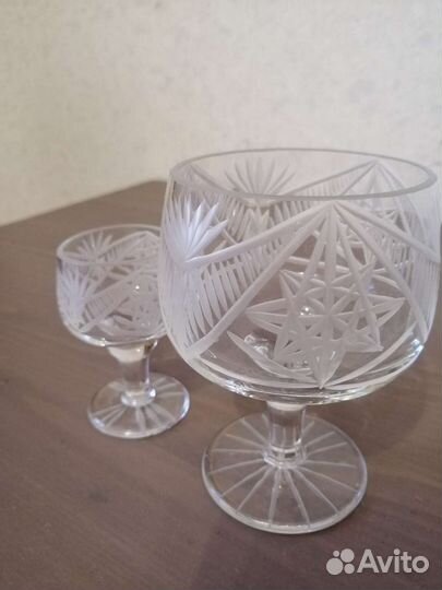 Фужеры хрустальные СССР два набора
