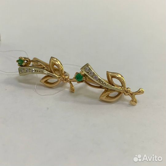 Золотые серьги 585