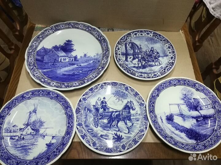 Коллекционные настенные тарелки Delft