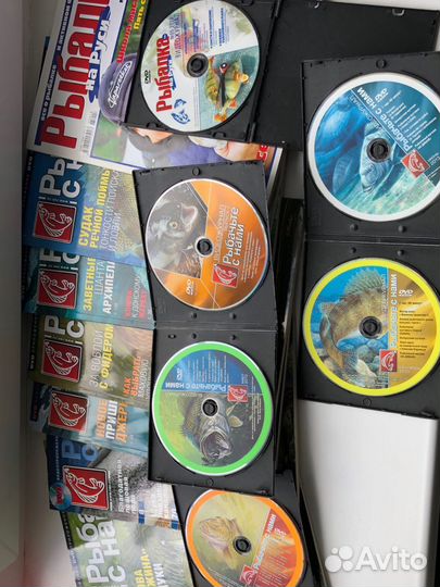 Коллекция журналов про рыбалку с дисками