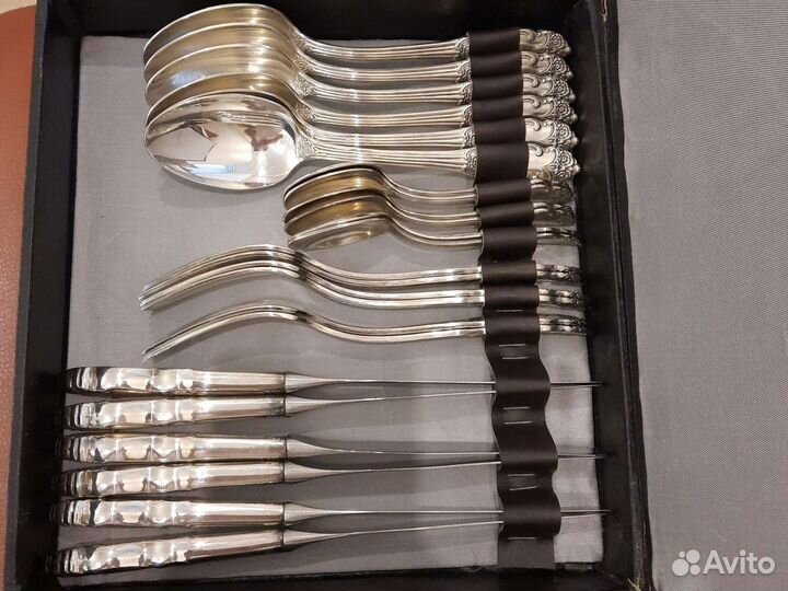 Набор столовых приборов новый Серебряная Роза