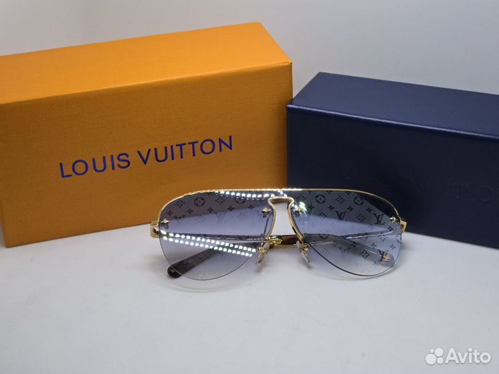 Очки Louis Vuitton Grease Mask S00 голубые