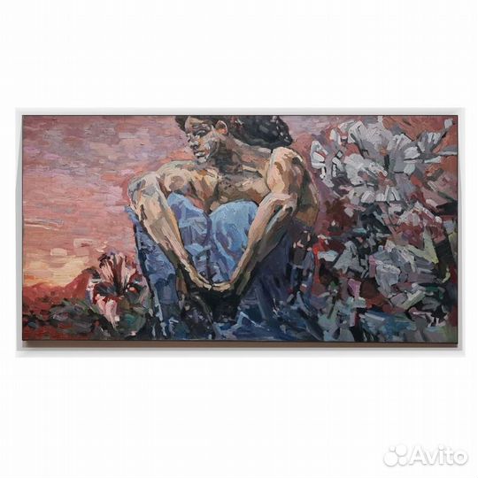 Картина-Демон сидящий