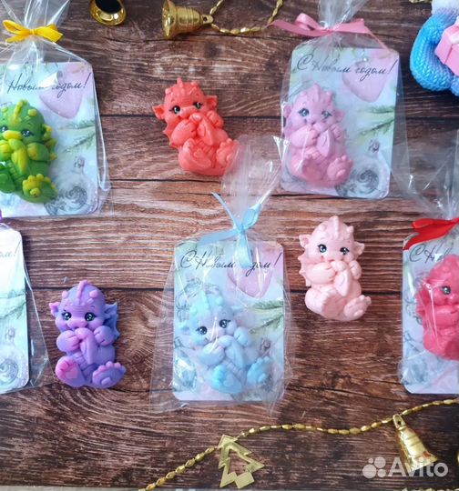 Мыло ручной работы мини дракончик