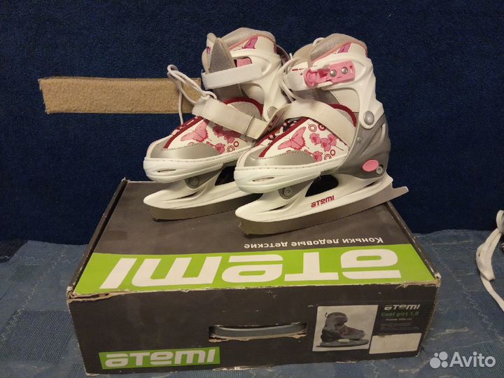 Раздвижные детские ледовые коньки atemi 30-33