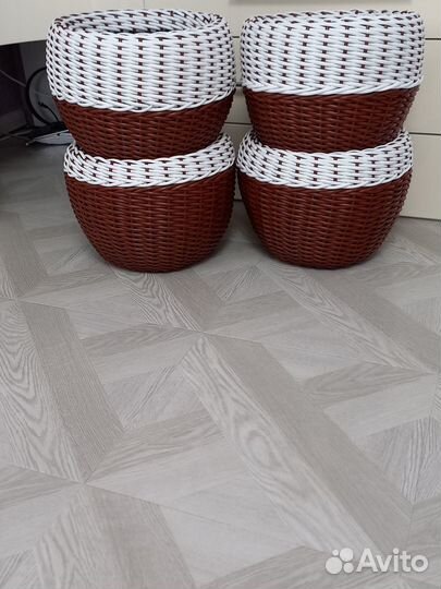 Кашпо из ротанга
