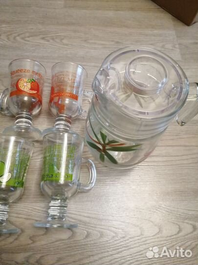 Бокалы стекло, кружки