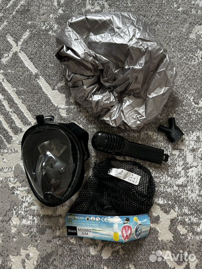 Маска подводная для плавания снорклинга