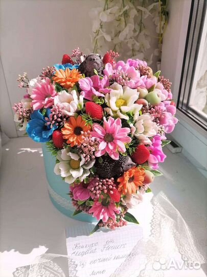 Букет из мыла ручной работы