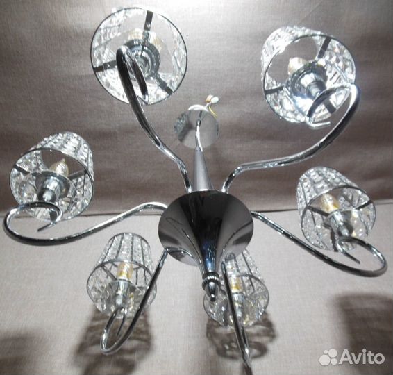 Люстра Хрусталь 2-6119-6-CR E14