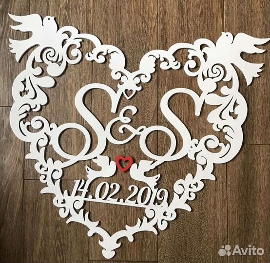 Монограмма на свадьбу