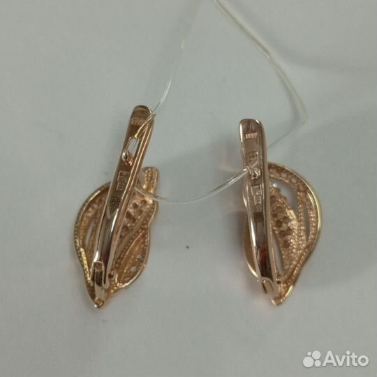 Серьги золото 585 пробы 2,53 гр