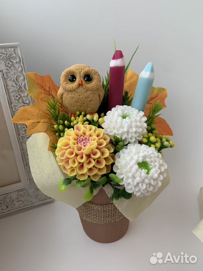 Букет цветы из мыла на 1 сентября