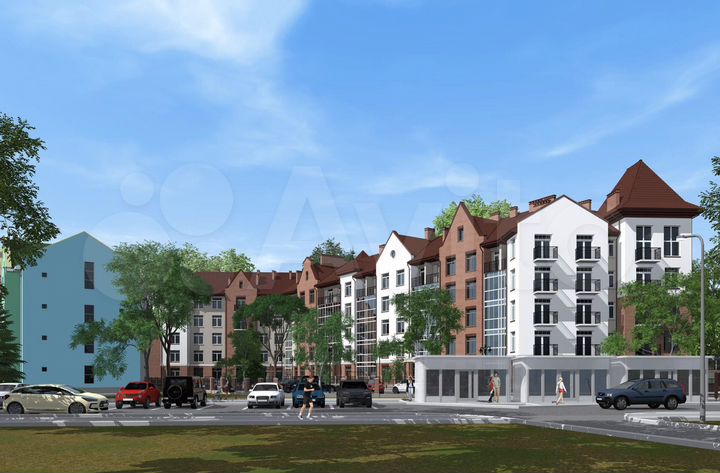 1-к. апартаменты, 38,8 м², 2/5 эт.