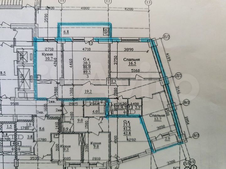 3-к. квартира, 89,5 м², 3/14 эт.