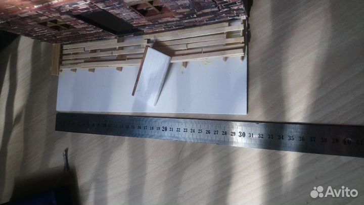 Конструктор,диорама, стена часть дом