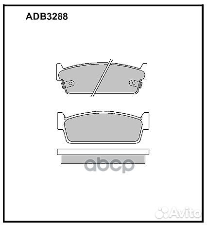 Колодки тормозные дисковые задние Allied Nippon