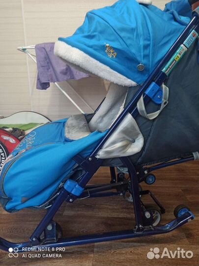 Санки коляска nika 7-2