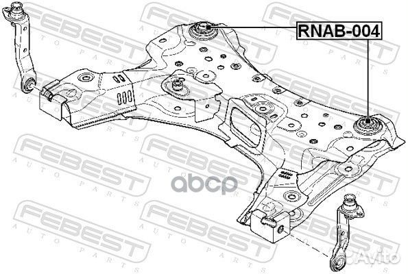 Rnab-004 сайлентблок подрамника\ Renault Megan