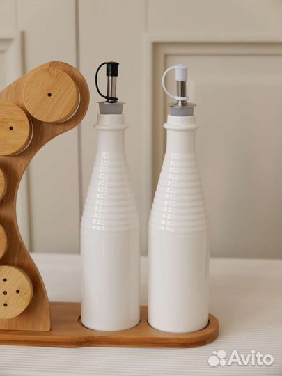 Фарфоровый набор для специй и масла