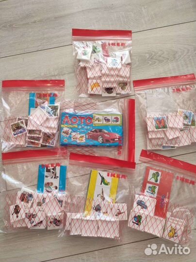 Детское лото Рыжий кот, 7 наборов