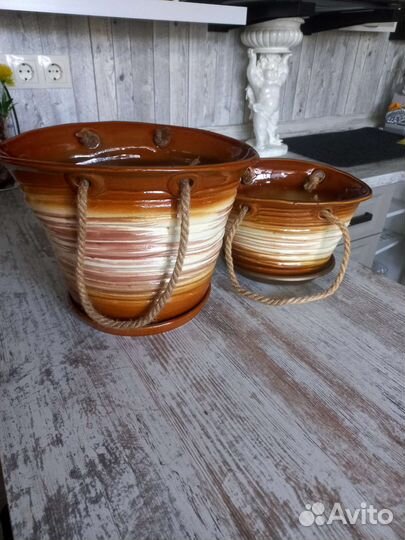 Кашпо плошки 2шт