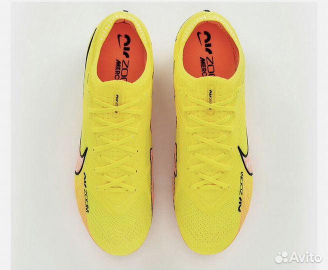 Бутсы nike mercurial air zoom yellow