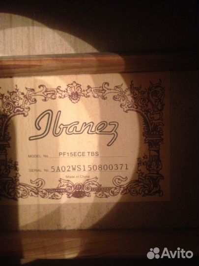 Полуакустическая гитара ibanez