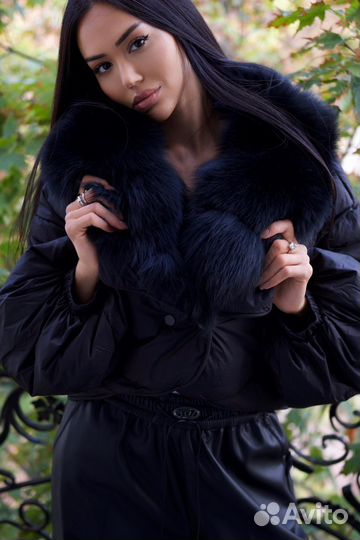 Куртка женская с натуральным мехом