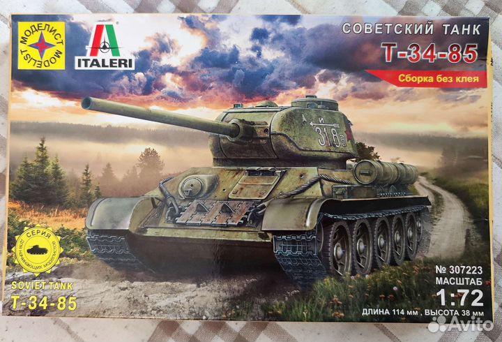 Сборная модель танка т-34-85