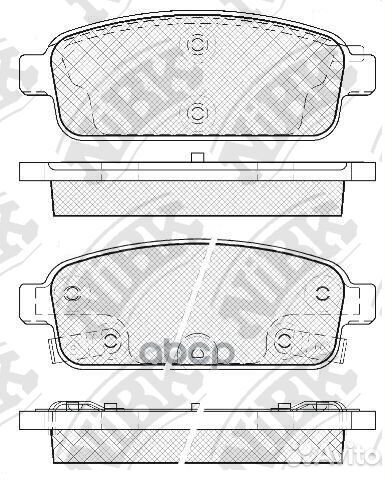 Колодки задние (chevrolet cruze (J30 ), orlando