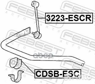 Втулка стабилизатора chevrolet tahoe/cadillac E