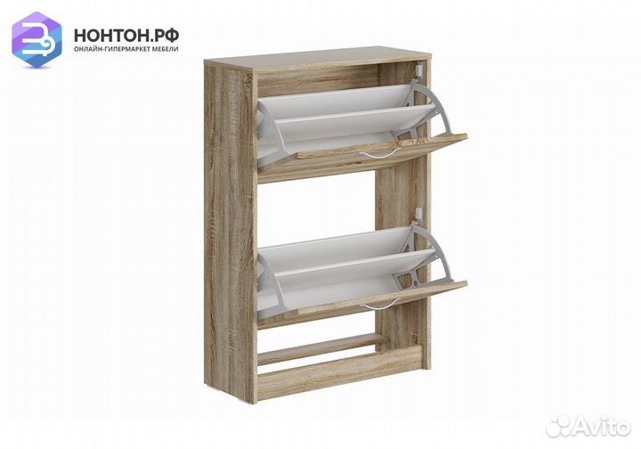 Тумба для обуви Орион 2 ячейки сонома