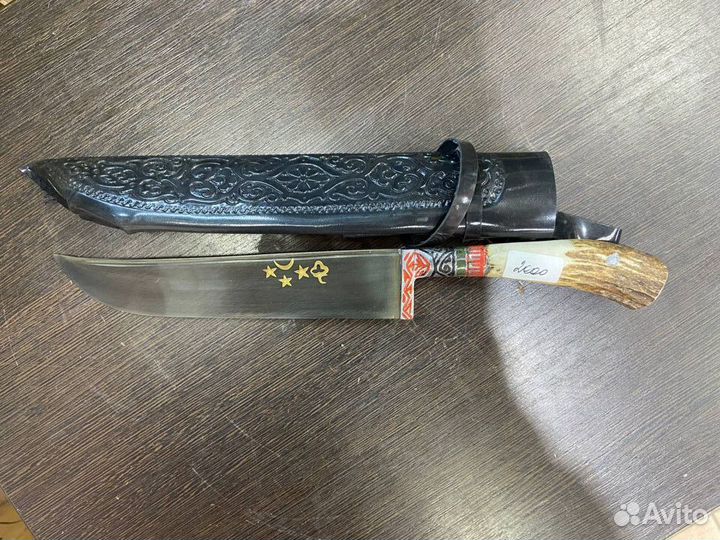 Нож Пчак Узбекистан, рукоять кость