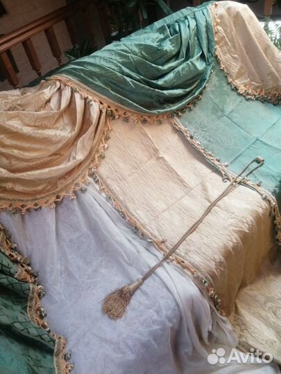 Ламбрекен, портьеры, органза, держатель для штор