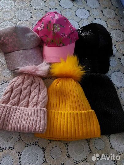 Шапки для девочки зимние и кепки