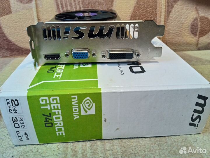 Видеокарта GT740 в отвале