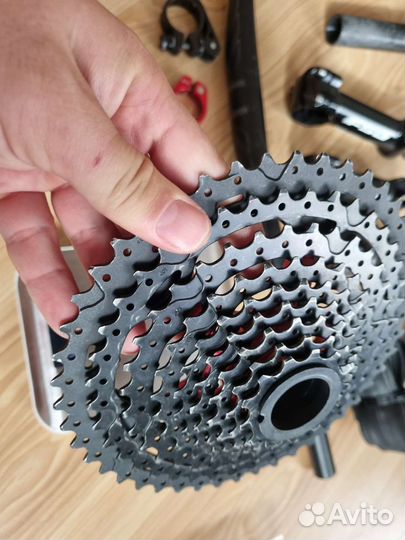 Сет передач 1х10 на deore shadow