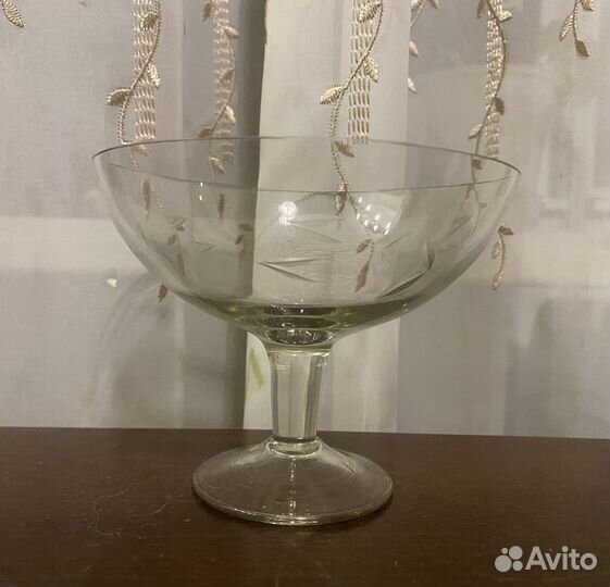 Ваза для варенья конфетница СССР стекло